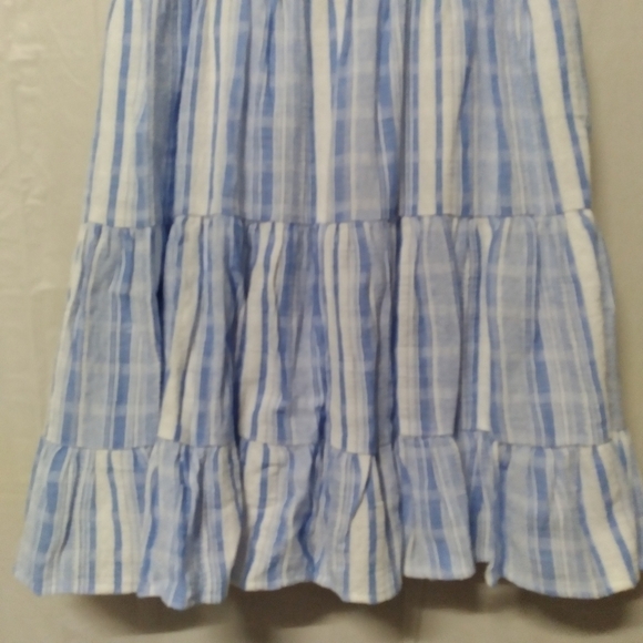 Lulus Shore of Yourself Blue Striped Mini Dress Medium - Picture 5 of 11